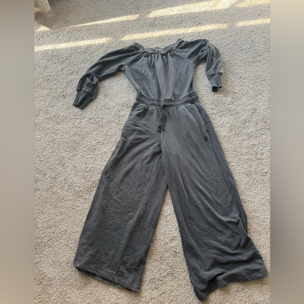 FP Movement by Free People Charcoal Jumpsuit